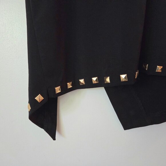 MICHAEL Michael Kors Black with Stud-Trim Side-Slit Dress - Picture 10 of 10